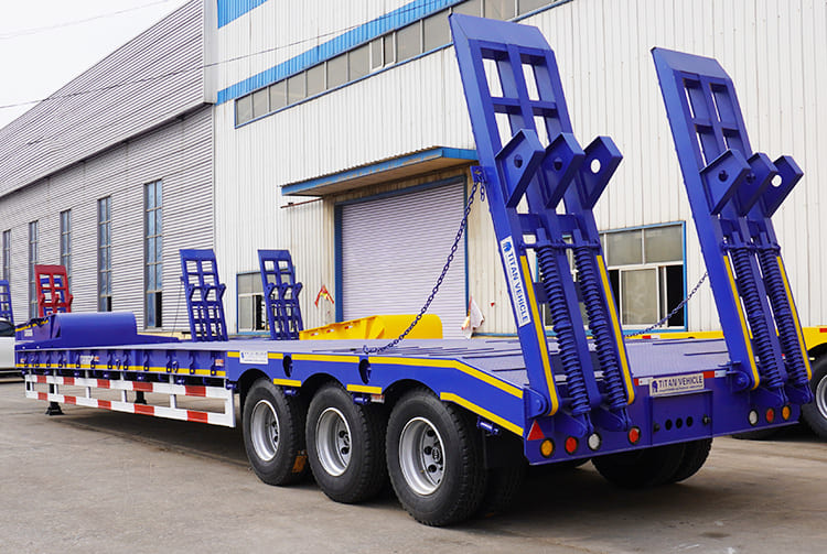 3 Axle Lowbed Truck Trailer for Sale Price | 80 Ton Lowbeds for Sale in Zambia