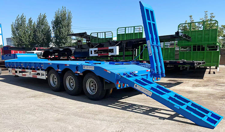 40 Feet Semi Low Bed Trailer Price | 3 Axle Low Bed Trailer for Sale in Zambia