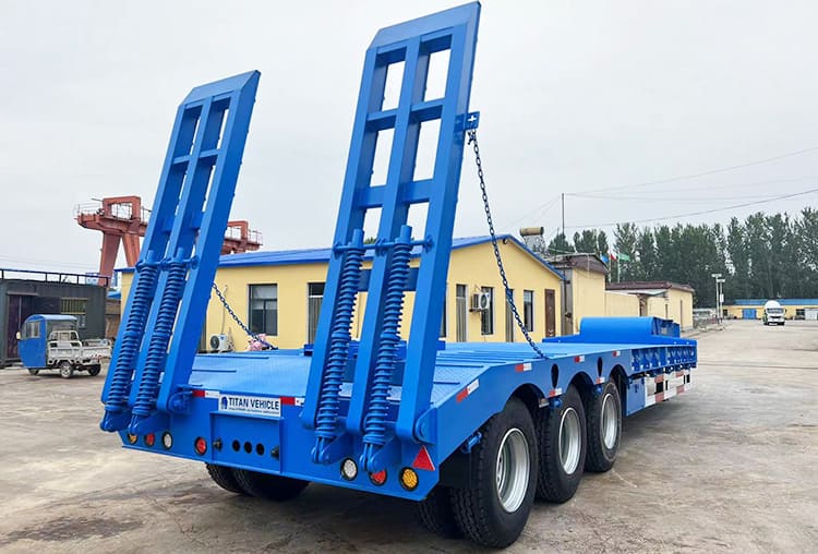 40 Feet Semi Low Bed Trailer Price | 3 Axle Low Bed Trailer for Sale in Zambia