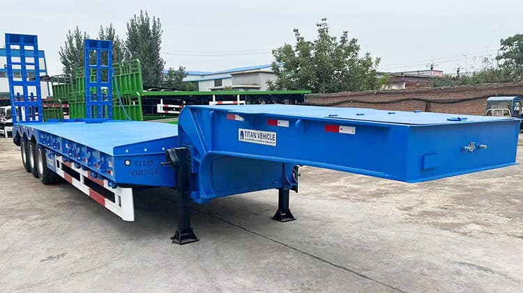 40 Feet Semi Low Bed Trailer Price | 3 Axle Low Bed Trailer for Sale in Zambia