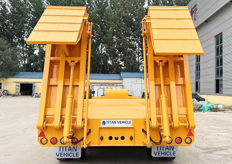 100 Ton 4 Axle Low Bed Trailer for Sale | Low Bed Tractor Trailer Price in Zambia