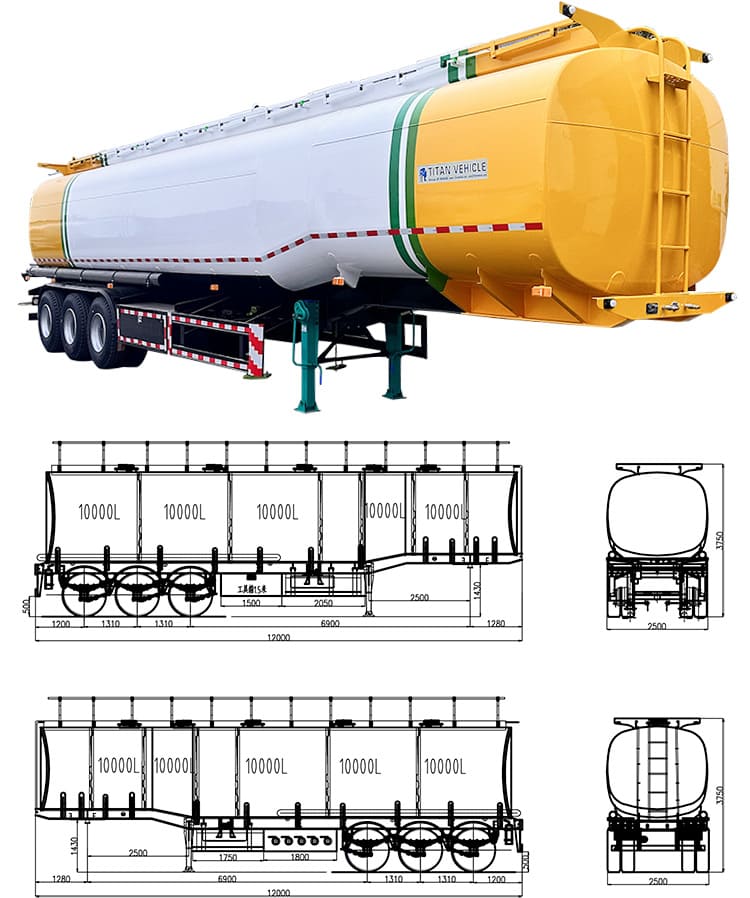 Fuel Trailers for Sale for Sale in Zambia | Fuel Tank Semi Trailer Prices | The Tanker Fuel Trailer 