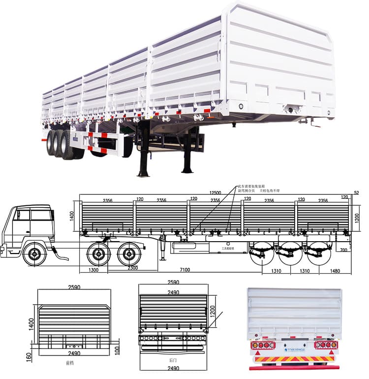 Side Wall Trailer | Side Board Trailer | Grain Trailers for Sale in Zambia