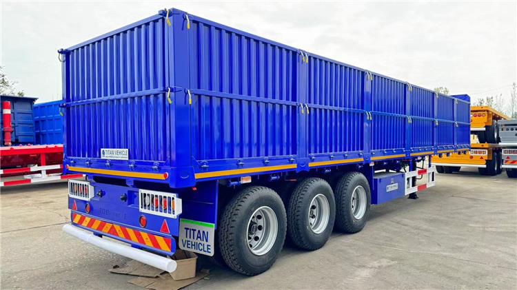 80 Ton Flatbed Trailer with Side Wall for Sale in Zambia Lusaka