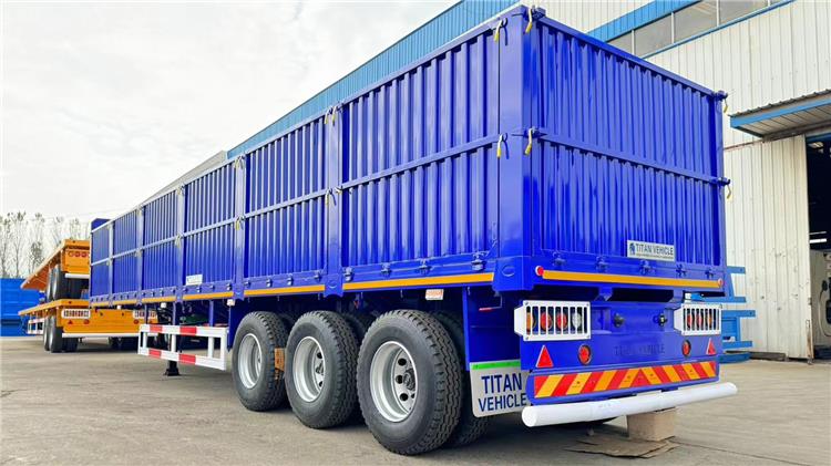 80 Ton Flatbed Trailer with Side Wall for Sale in Zambia Lusaka