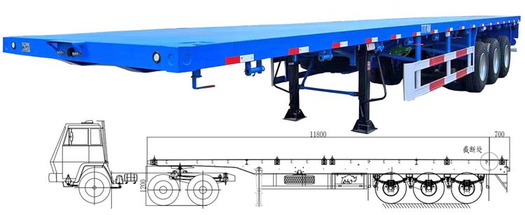 12.5m Tri Axle Trailer for Sale In Zambia