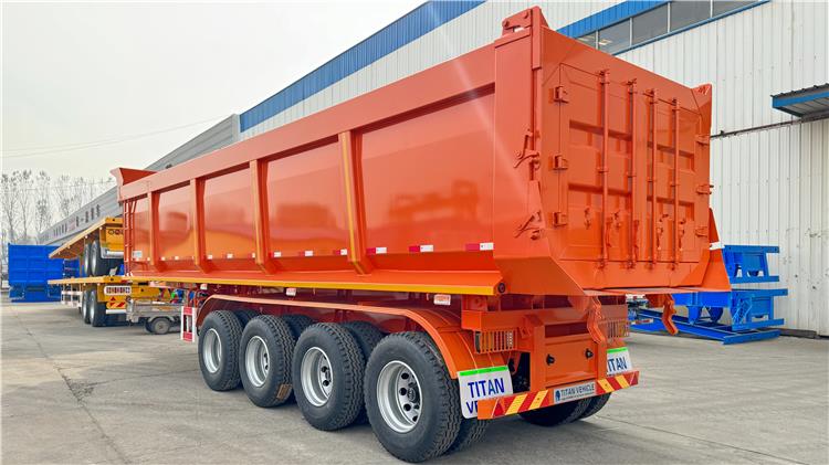 35CBM Dump Semi Trailer for Sale In Zambia Zmlun