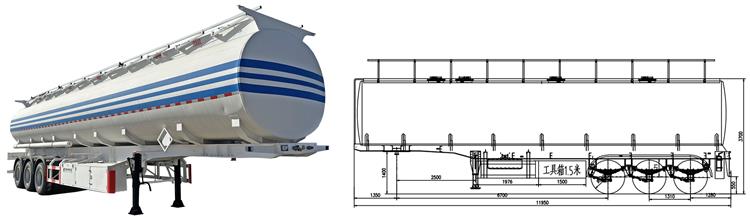 38000 Ltrs Fuel Tanker Semi Trailer for Sale In Zambia Lusaka