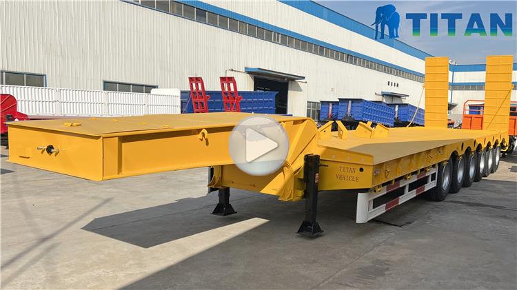 6 Axle 120 Ton Low Bed Trailer for Sale In Zambia