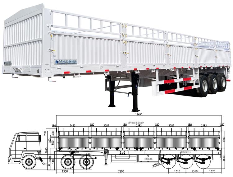 60 Ton Drop Side Doors Trailer for Sale In Zambia