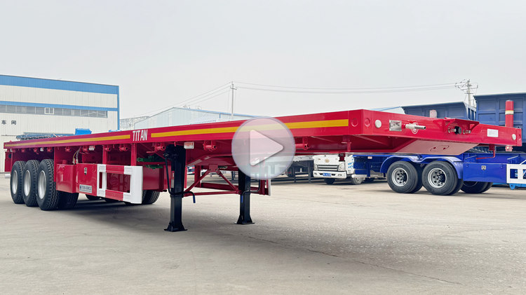 3 Axle 40 ft Flatbed Trailer Price for Sale Near Me In Zambia