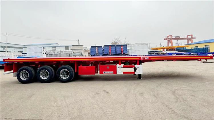3 Axle 40 ft Flatbed Trailer Price for Sale Near Me In Zambia