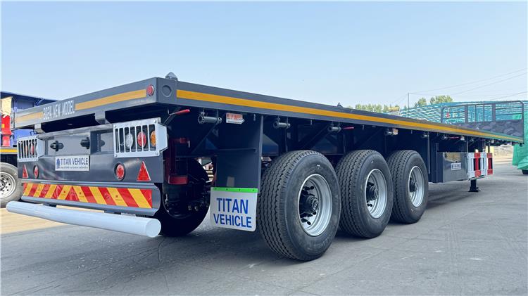 12m Tri Axle Flatbed Trailer for Sale In Zambia Lusaka