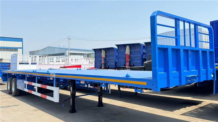 2 Axle 40ft Flatbed Semi Trailer for Sale In Zambia