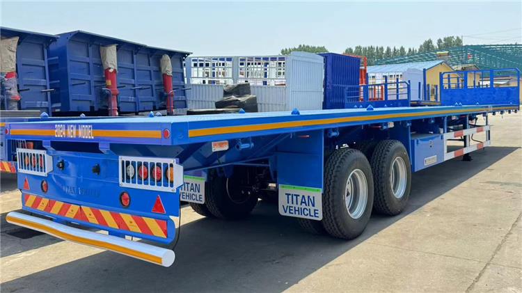 2 Axle 40ft Flatbed Semi Trailer for Sale In Zambia