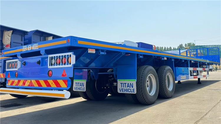 2 Axle 40ft Flatbed Semi Trailer for Sale In Zambia