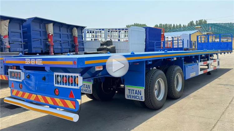 2 Axle 40ft Flatbed Semi Trailer for Sale In Zambia