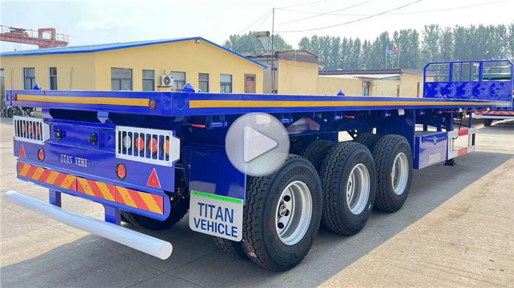 Triple Axle Flat Bed Trailers Price for Sale Near Me In Zambia Chingola