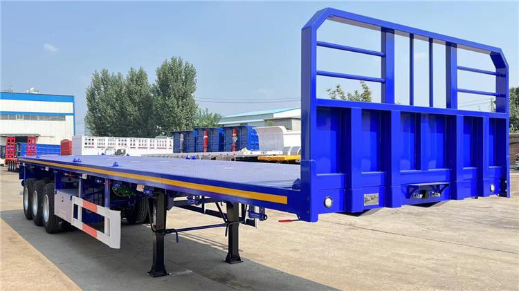 Triple Axle Flat Bed Trailers Price for Sale Near Me In Zambia Chingola