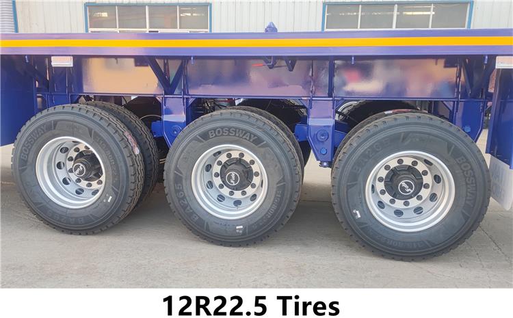 Triple Axle Flat Bed Trailers Price for Sale Near Me In Zambia Chingola