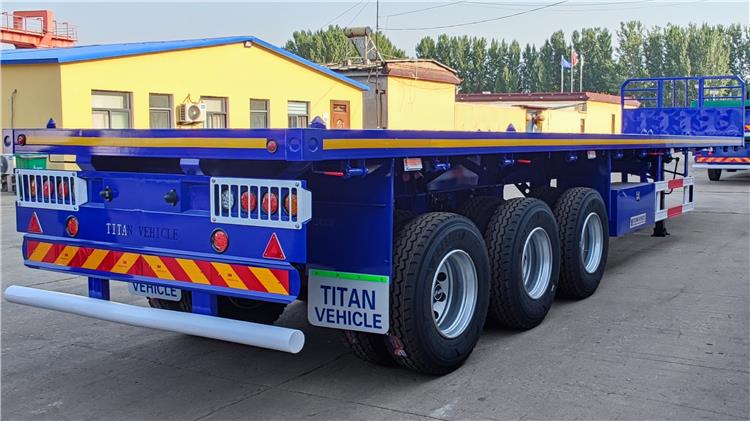 Triple Axle Flat Bed Trailers Price for Sale Near Me In Zambia Chingola