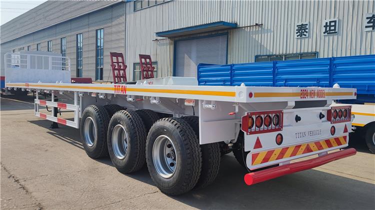 12.5m Flatbed Truck Trailer for Sale In Zambia