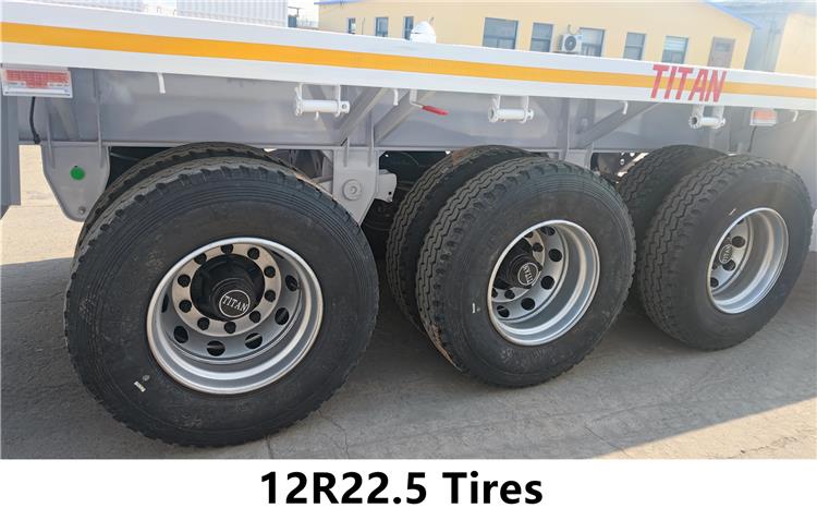12.5m Flatbed Truck Trailer for Sale In Zambia