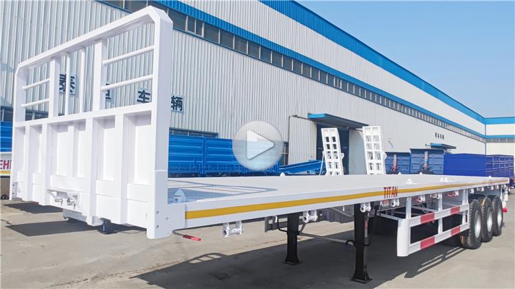 12.5m Flatbed Truck Trailer for Sale In Zambia
