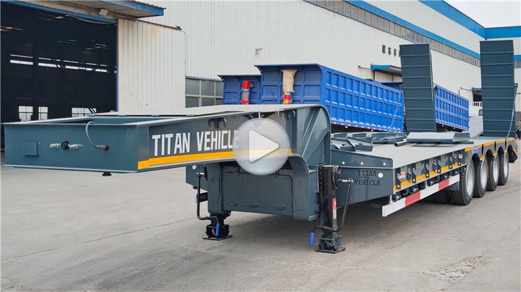 4 Axle 100 Ton Low Bed Trailer Truck Price for Sale In Zambia Zmkaa