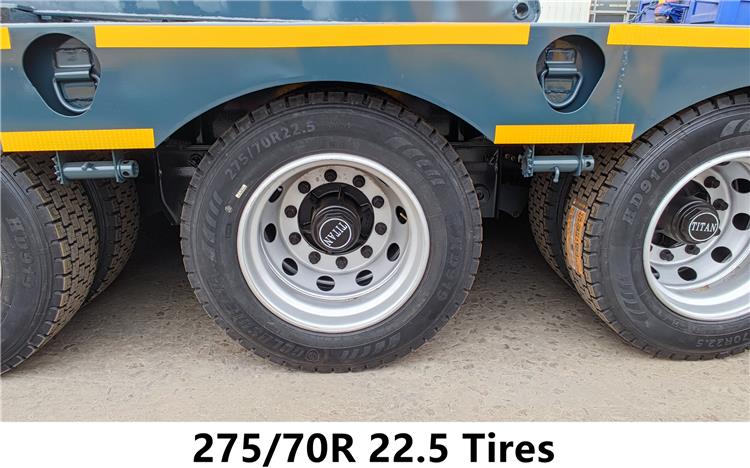 4 Axle 100 Ton Low Bed Trailer Truck Price for Sale In Zambia Zmkaa
