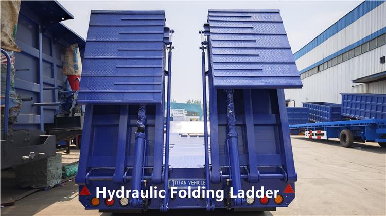 3 Axle Lowbed Truck Trailer for Sale in Zambia ZMCGJ