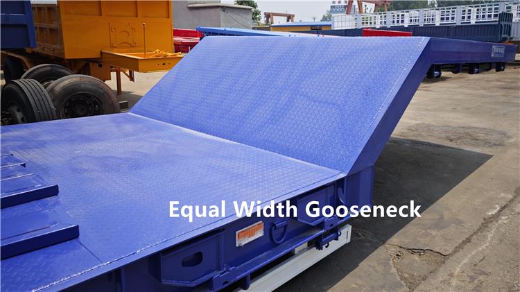 3 Axle Lowbed Truck Trailer for Sale in Zambia ZMCGJ