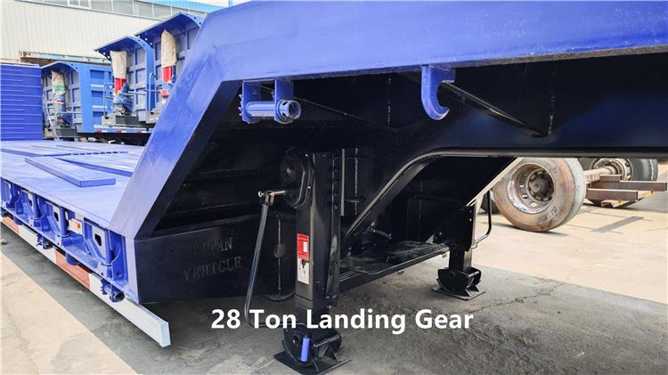3 Axle Lowbed Truck Trailer for Sale in Zambia ZMCGJ