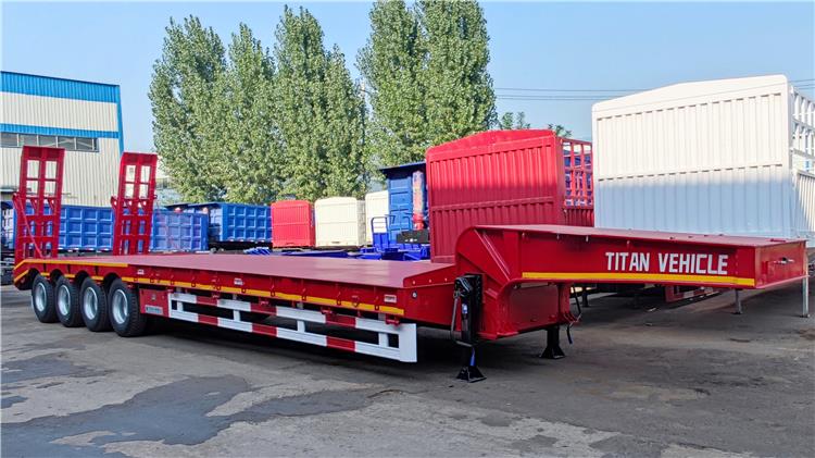 4 Axle Low Loader Truck Trailer for Sale In Zambia