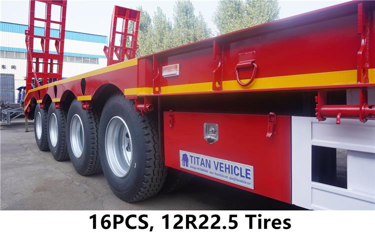 4 Axle Low Loader Truck Trailer for Sale In Zambia