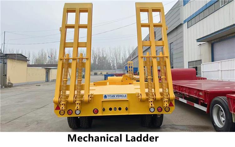 2 Axle 50 Ton Low Bed Truck Trailer Price for Sale In Zambia
