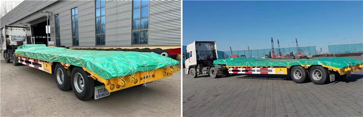 2 Axle 50 Ton Low Bed Truck Trailer Price for Sale In Zambia