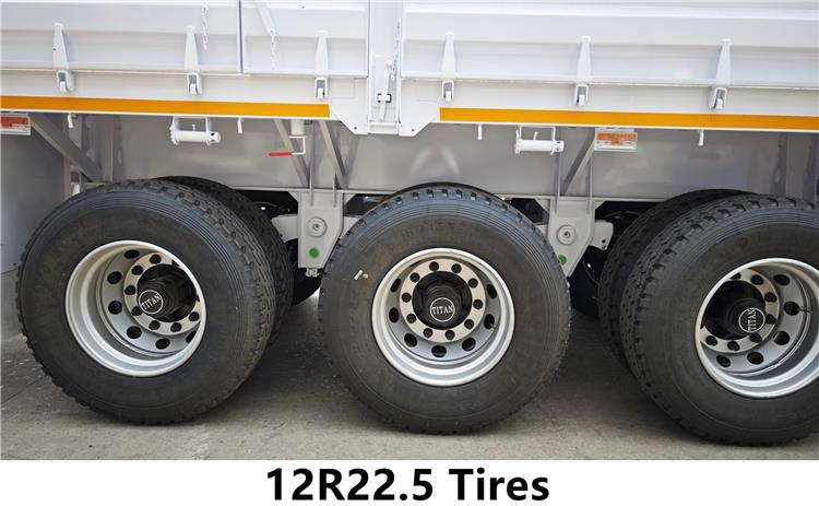 Tri Axle Side Wall Semi Trailer for Sale In Zambia