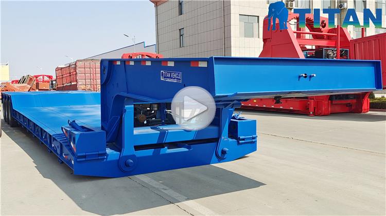 120 Ton 40ft Removable Gooseneck Trailer for Sale In Zambia