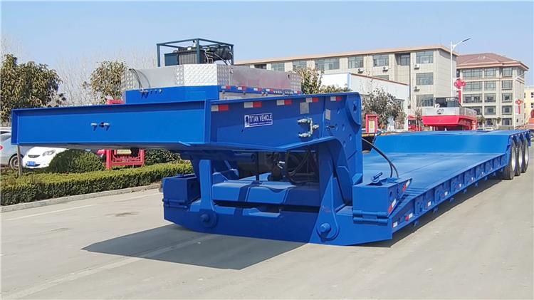 120 Ton 40ft Removable Gooseneck Trailer for Sale In Zambia