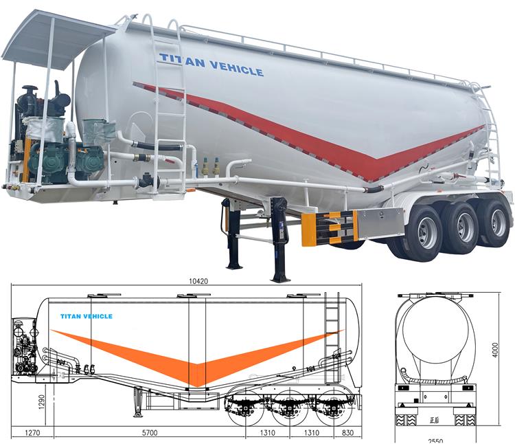 Cement Bulk Trailer - Bulk Cement Transport for Sale In Zambia Lusaka