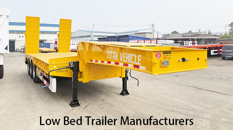 3 Axle Low Bed Trailer Manufacturers for Sale in Zambia, Chingola