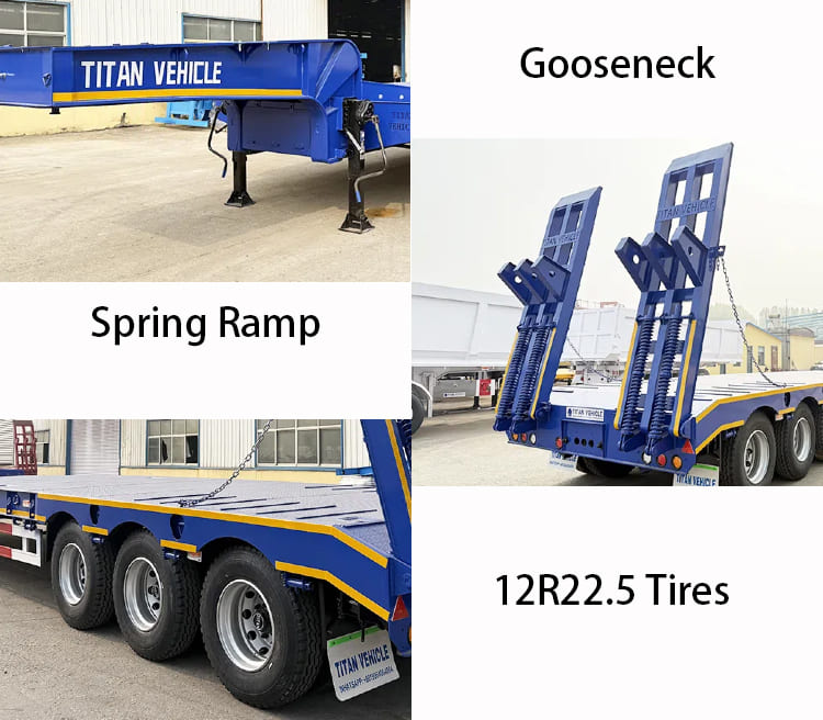 Tri Axle Semi Low Loader Trailer for Sale in Zambia,  Ndola
