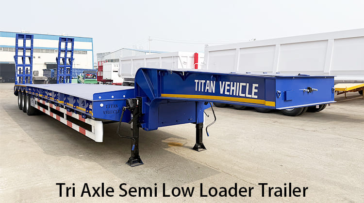 Tri Axle Semi Low Loader Trailer for Sale in Zambia,  Ndola