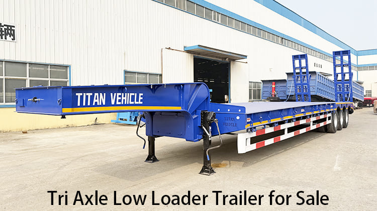 Tri Axle Semi Low Loader Trailer for Sale in Zambia,  Ndola