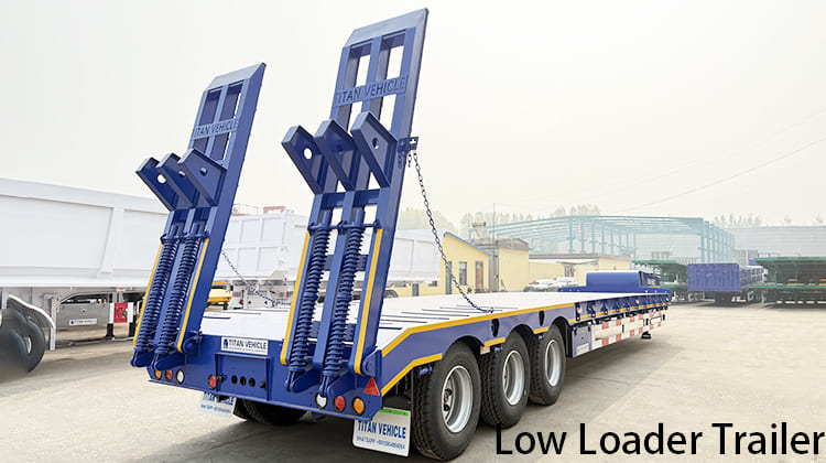 Tri Axle Semi Low Loader Trailer for Sale in Zambia,  Ndola