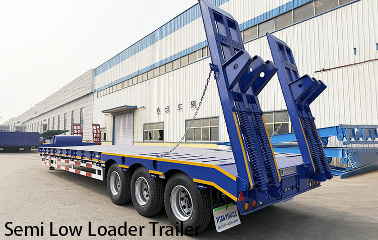 Tri Axle Semi Low Loader Trailer for Sale in Zambia,  Ndola