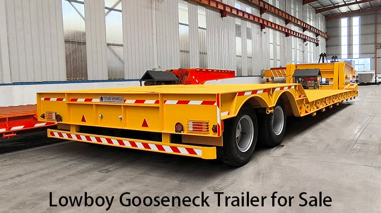 2 Line 4 Axle Lowboy Gooseneck Trailer for Sale in Zambia, Luanshya