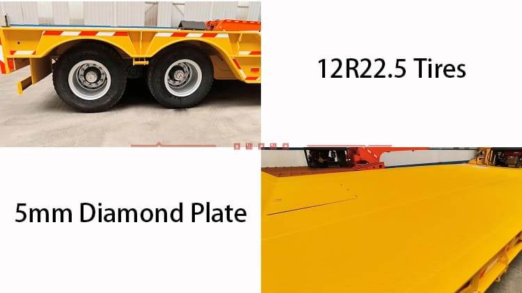2 Line 4 Axle Lowboy Gooseneck Trailer for Sale in Zambia, Luanshya