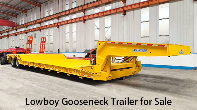 2 Line 4 Axle Lowboy Gooseneck Trailer for Sale in Zambia, Luanshya